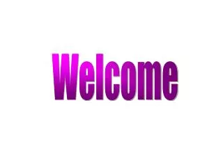 Welcome