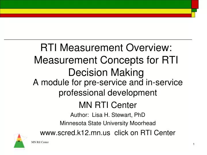 rti measurement overview measurement concepts for rti decision making