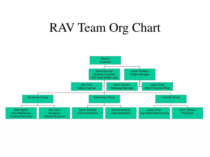 rav team org chart