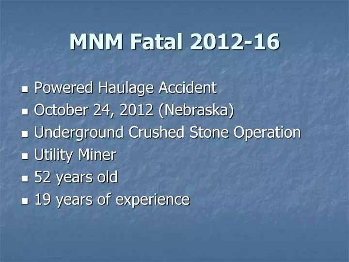 mnm fatal 2012 16
