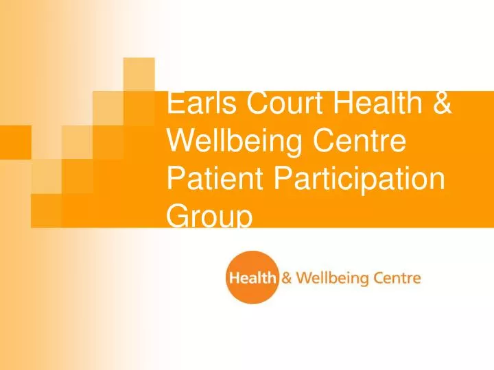 earls court health wellbeing centre patient participation group