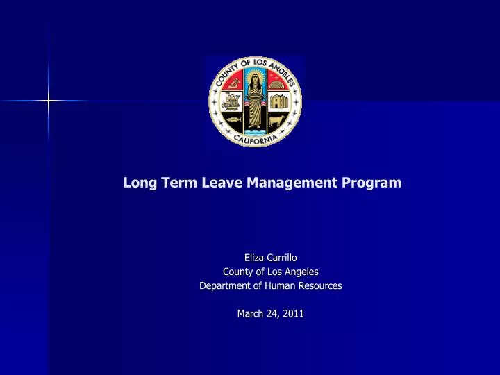 long term leave management program