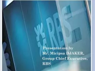 Presentation by Mr. Micipsa DJAKER,
