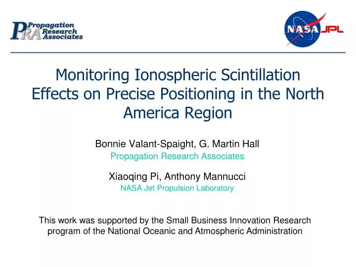 monitoring ionospheric scintillation effects on precise positioning in the north america region