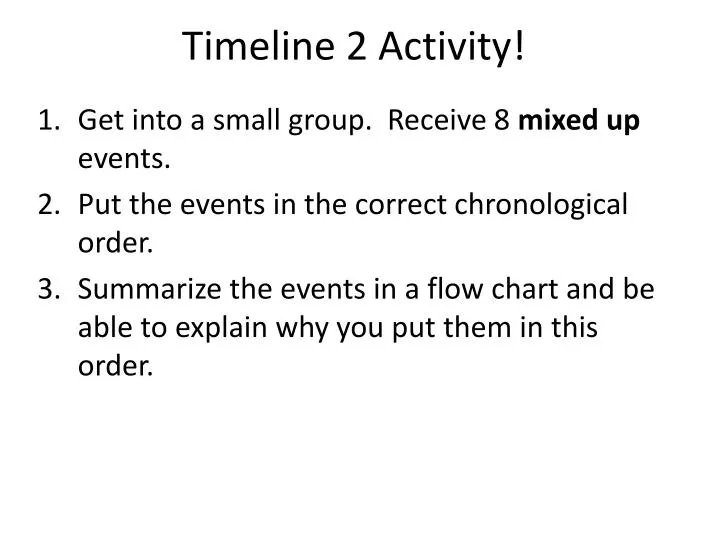 timeline 2 activity