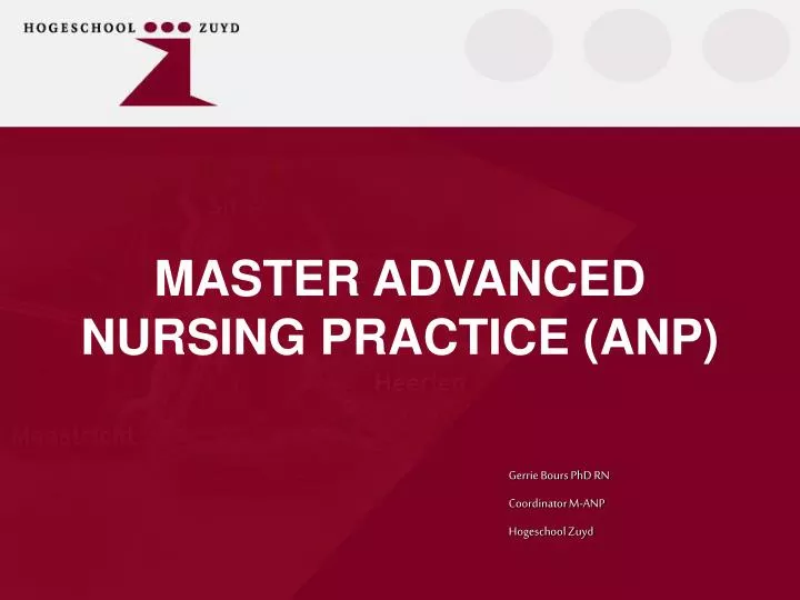 master advanced nursing practice anp