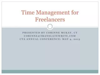 Time Management for Freelancers