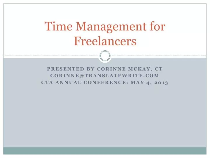 time management for freelancers