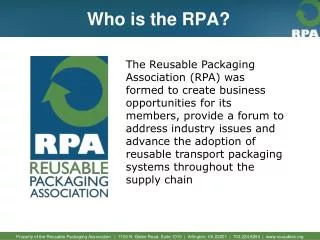 Who is the RPA?