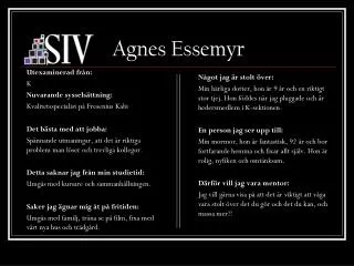 agnes essemyr