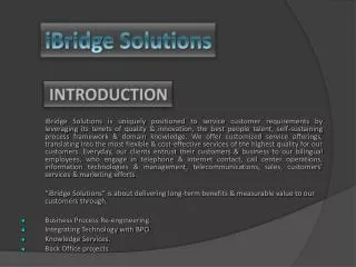 iBridge Solutions