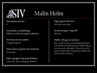 malin holm