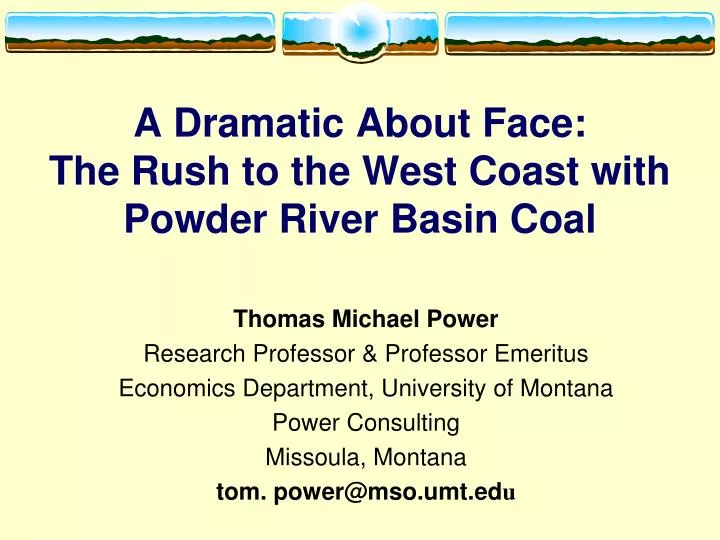 a dramatic about face the rush to the west coast with powder river basin coal