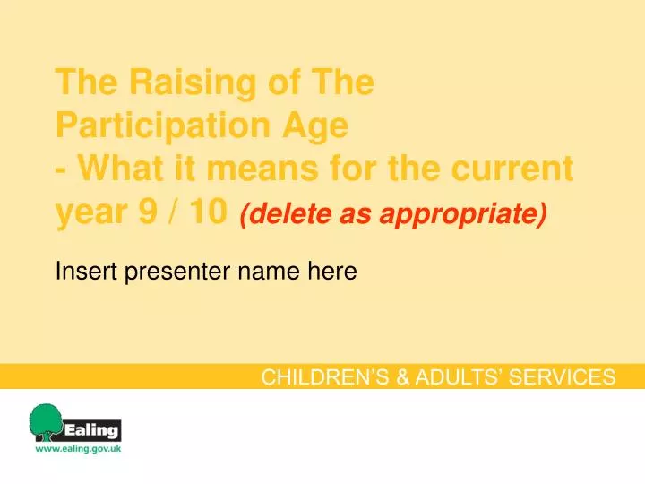the raising of the participation age what it means for the current year 9 10 delete as appropriate
