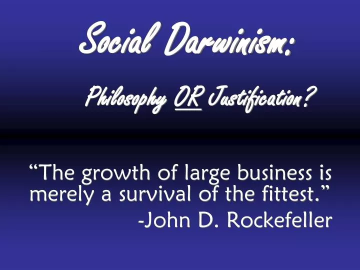 social darwinism