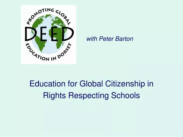 education for global citizenship in rights respecting schools
