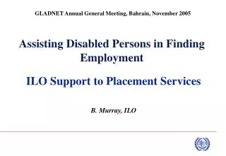 Assisting Disabled Persons in Finding Employment