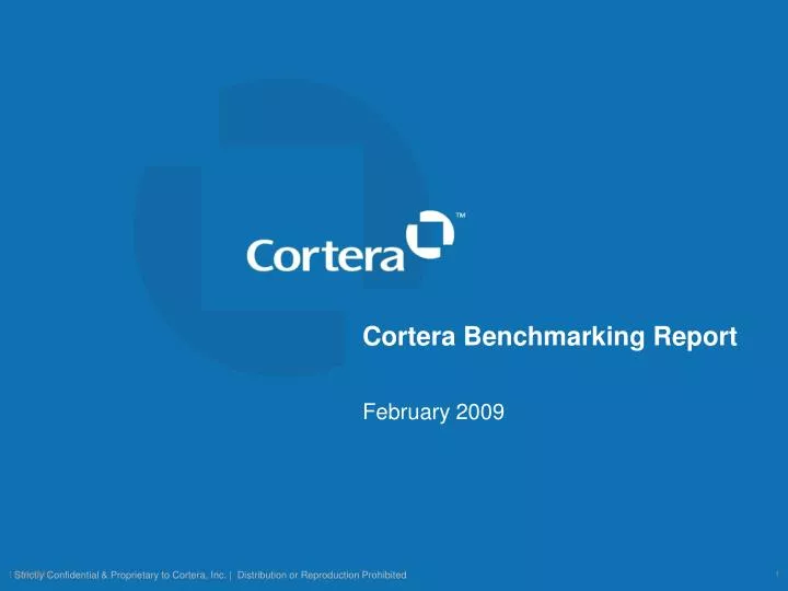 cortera benchmarking report