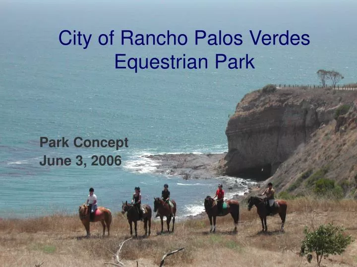 city of rancho palos verdes equestrian park