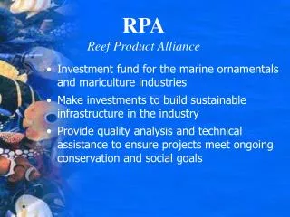 RPA Reef Product Alliance
