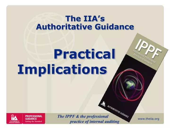 the iia s authoritative guidance