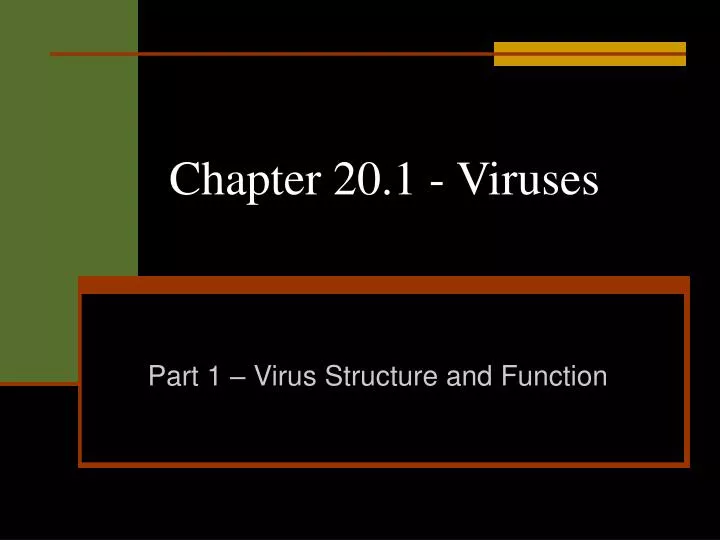 chapter 20 1 viruses