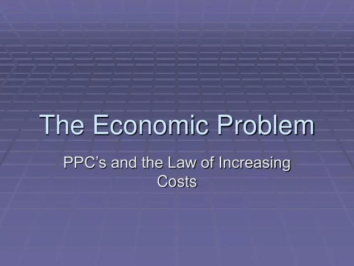 the economic problem
