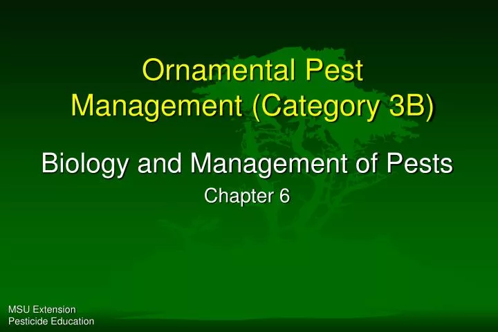 ornamental pest management category 3b