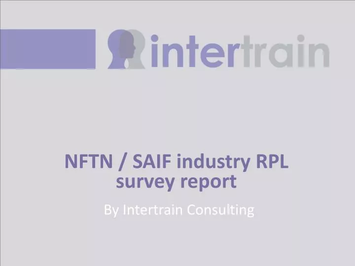 nftn saif industry rpl survey report