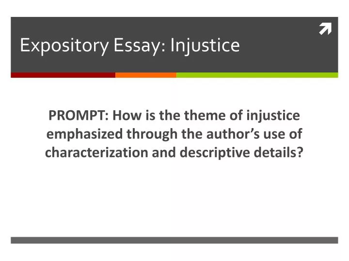 expository essay injustice