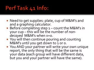 Perf Task 41 Info: