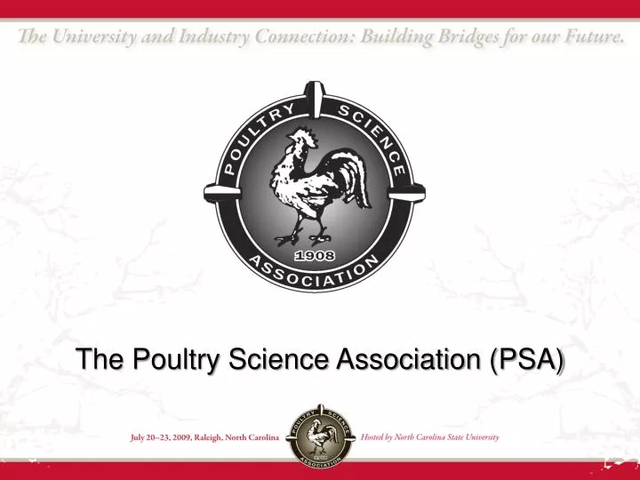 the poultry science association psa