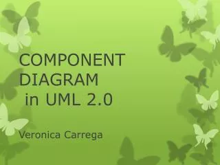 COMPONENT DIAGRAM in UML 2.0 Veronica Carrega