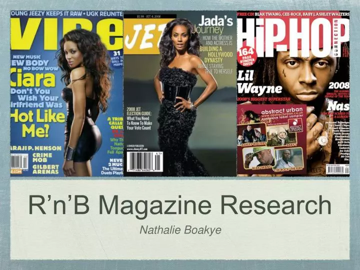r n b magazine research