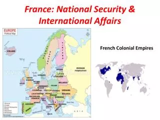 France: National Security &amp; International Affairs