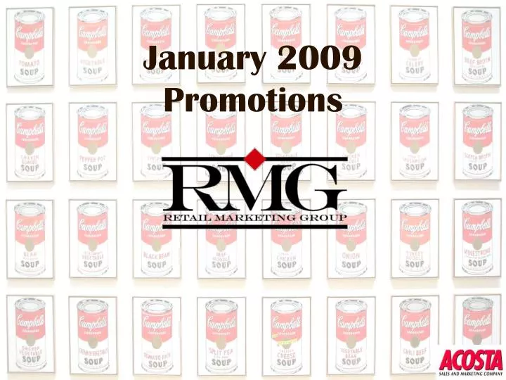 january 2009 promotions