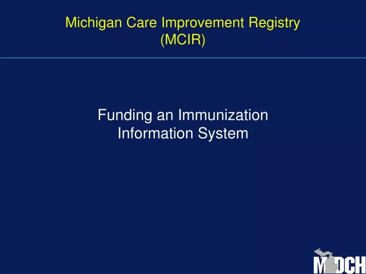michigan care improvement registry mcir