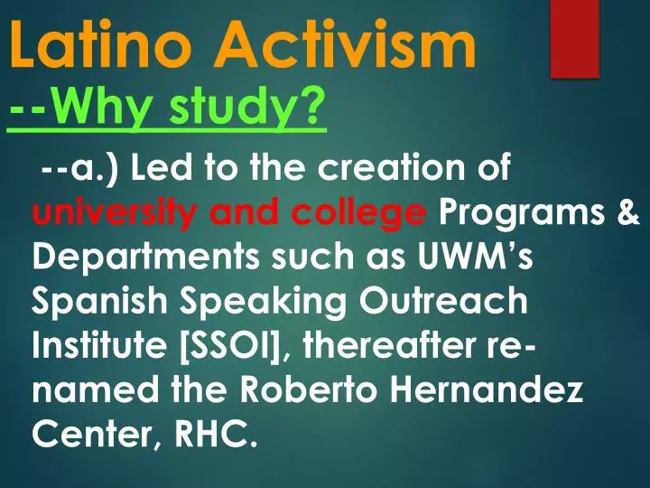 latino activism
