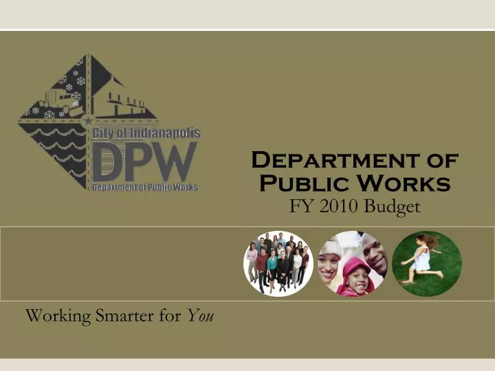 department of public works fy 2010 budget