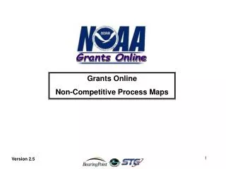 Grants Online Non-Competitive Process Maps