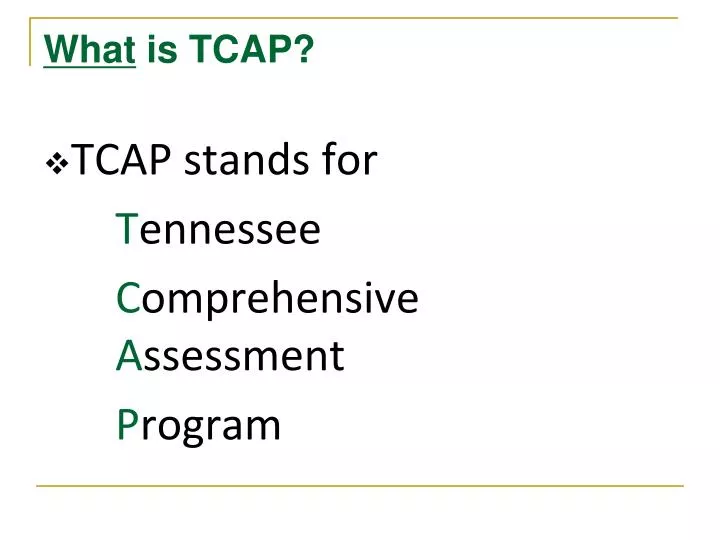 what is tcap