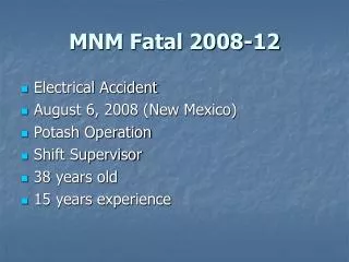 MNM Fatal 2008-12