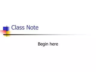 Class Note
