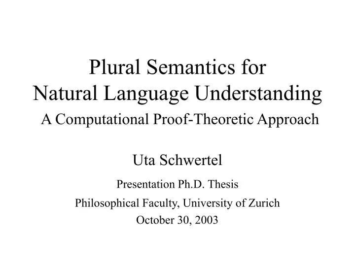 plural semantics for natural language understanding a computational proof theoretic approach