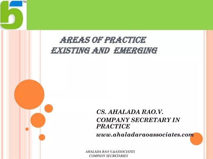 areas of practice existing and emerging