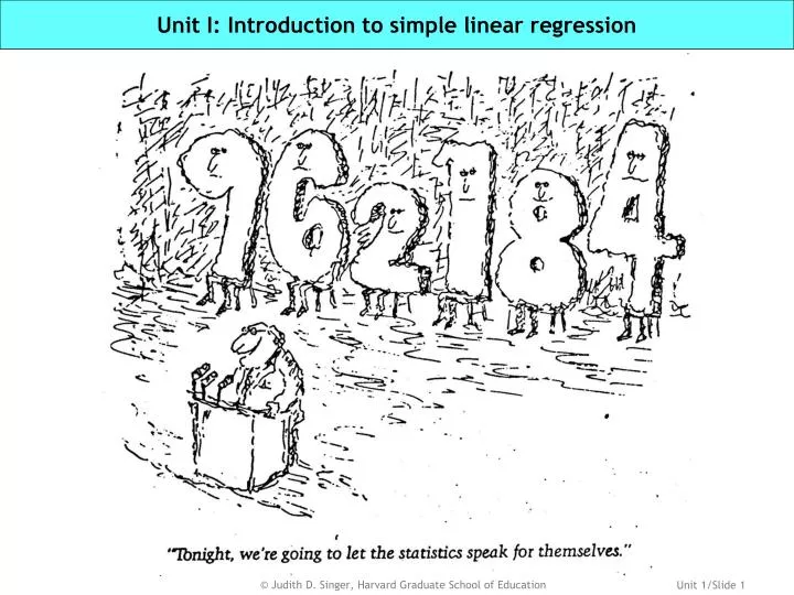 unit i introduction to simple linear regression