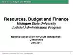 Court Budgeting Fundamentals: Effective Strategies and Analysis - slide 1