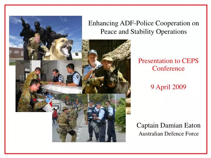 presentation to ceps conference 9 april 2009