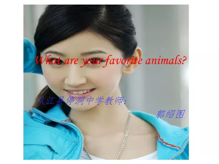 what are your favorite animals