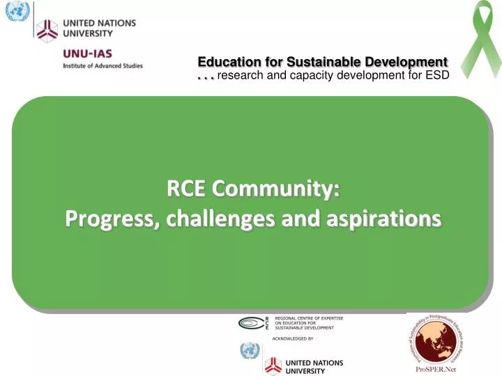 rce community progress challenges and aspirations